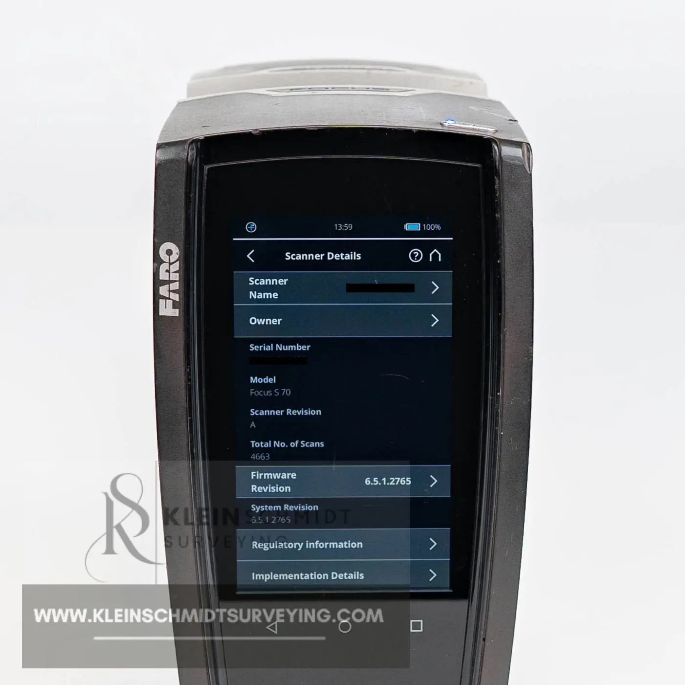 Faro Focus S70 3D Terrestrial Laser Scanner 3 Faro Focus S70 3D Terrestrial Laser Scanner - Image 3