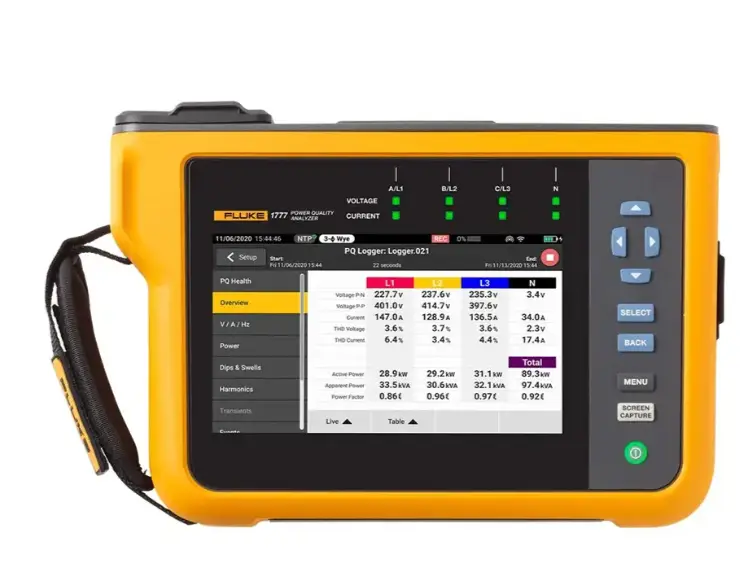 Fluke 1777 Three-Phase Power Quality Analyzer